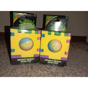 pair of crayola bath bombs